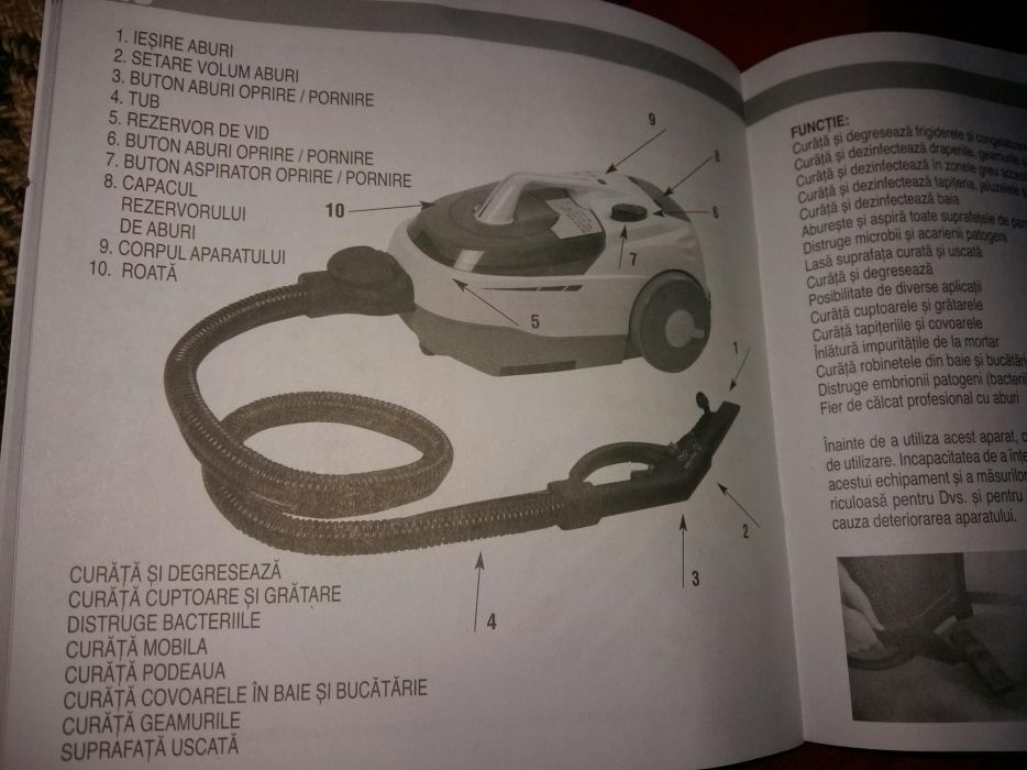 Aspirator multifunctional cu aburi AML ML-SV093S!