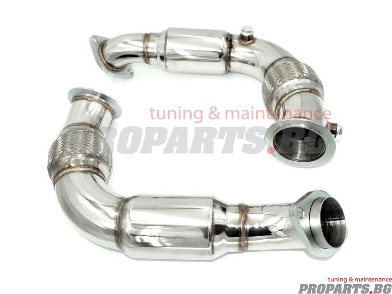 Downpipe за е70 e71 50i 550i 650i 750i N63 мотори даунпайп