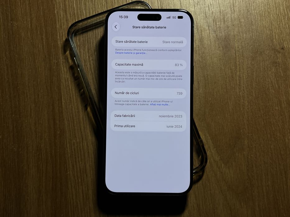 iPhone 15 Pro Max 256 GB Black Titanium Negru