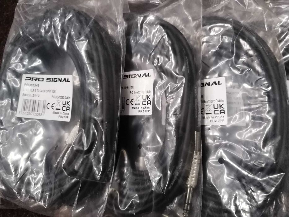 Set 6 cable audio microfon XLR S la Jack 3P