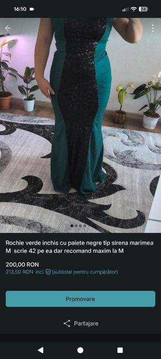 Vand rochii lungi de dama diferite marimi xs s m L