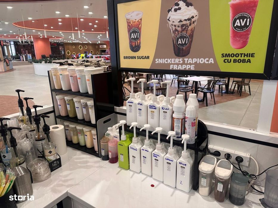 De vânzare insulă Bubble Tea – mall Buzău - super afacere