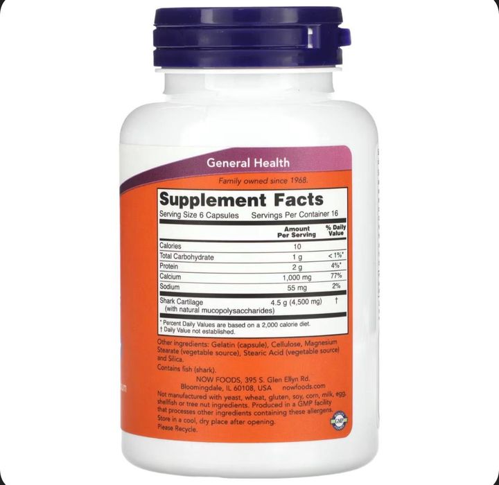 Shark cartilage 750mg
