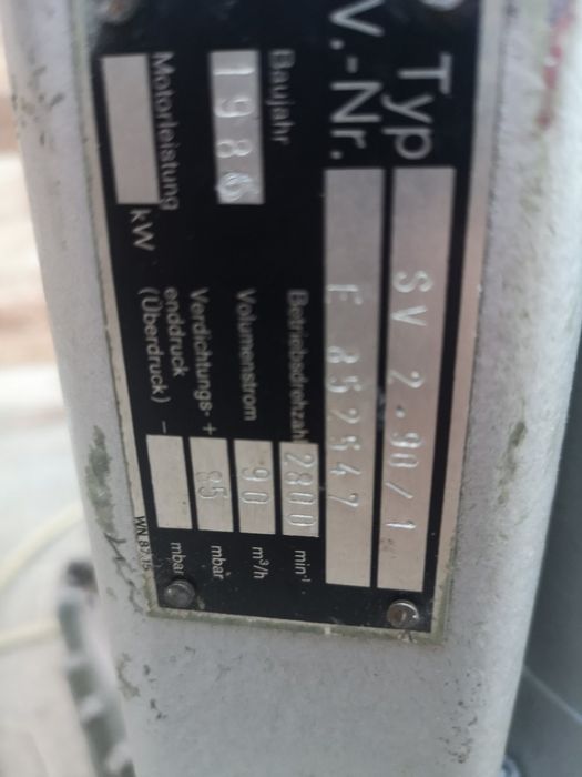 Дентална Аспирация 220V 90m3/h