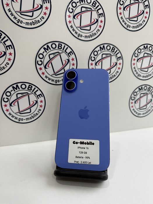 iPhone 16 - 128GB - Ultramarine - 99% - Impecabil - Garantie