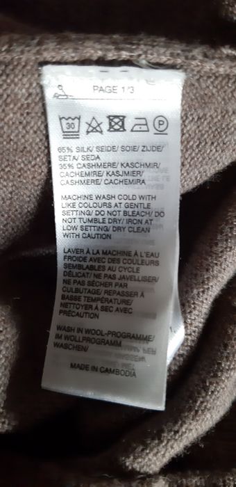 Pulover /cardigan casmir si matase barbati,fin,superb L