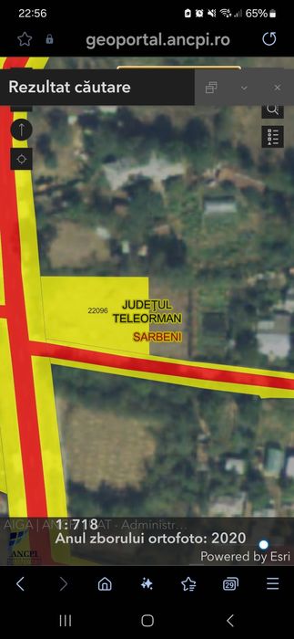 Loc de casa - Teren intravilan de vanzare - 561 mp - Comuna Sarbeni Teleorman - 60 km de Bucuresti