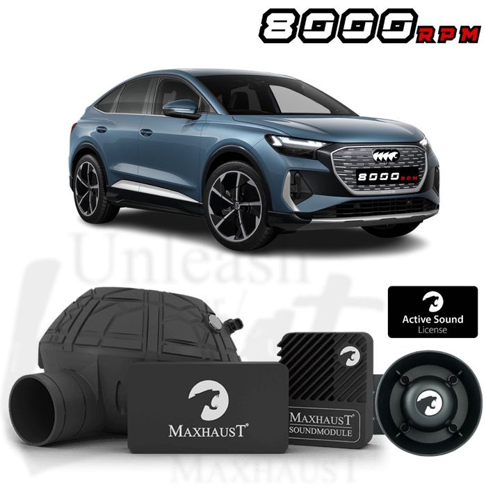 Audi E-tron спортен RS V8 бензин звук Active Sound Maxhaust v4 система