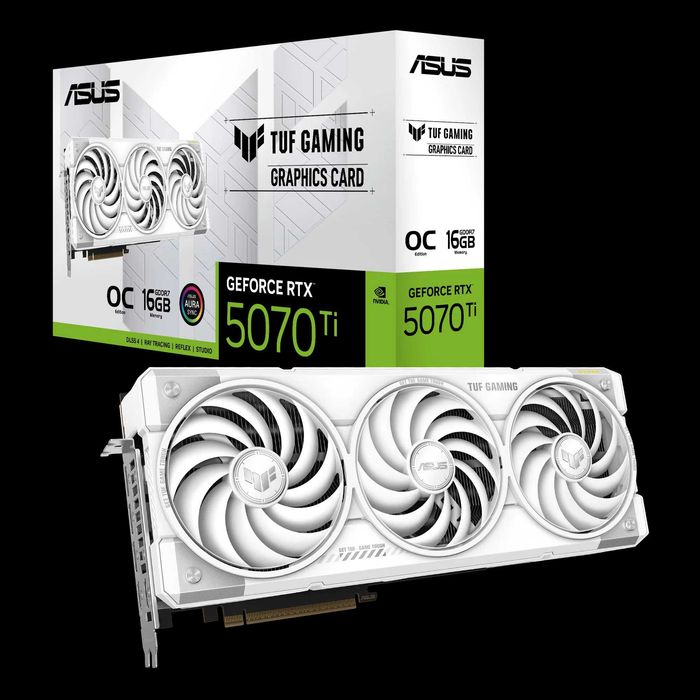 Видеокарта Asus TUF-RTX5070TI-O16G-WHITE-GAMING 16ГБ