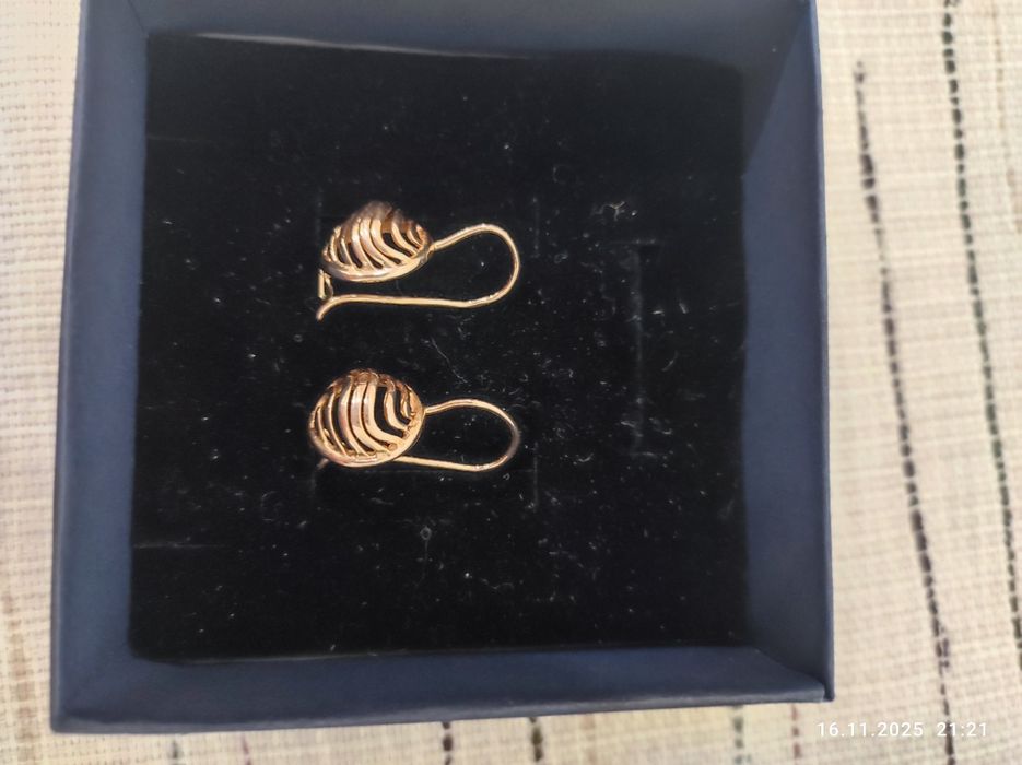 Серьги золотые   золото