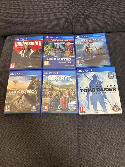 Ps 4 Slim + 6 диска