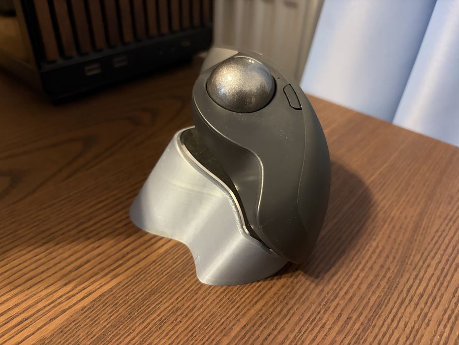 Mouse Logitech MX Ergo Trackball + Baza Printata 3D