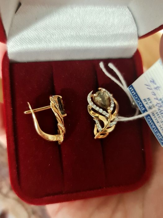 Новые Золотые Серьги 585 пробы