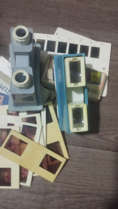 Советский стереодиапазетив, прода пару а кассетами.