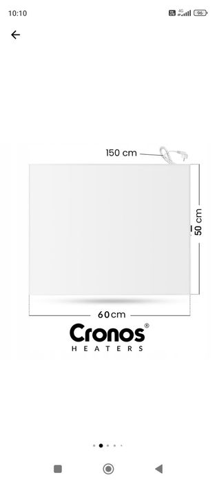 Panou incalzitor radiant infrarosu cronos synthelith pro 300w