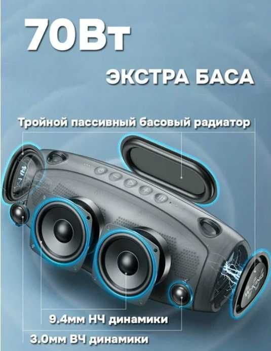 JBL Extreme 4 отдыхает! Мощная колонка 90 W / Вт Бумбокс W-king X10