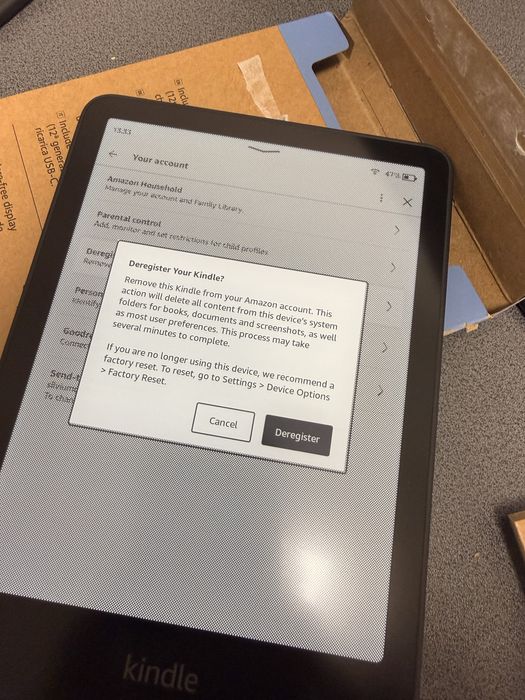 Amazon kindle 7” gen 12 2024 16gb nou desigilat doar pentru verificare