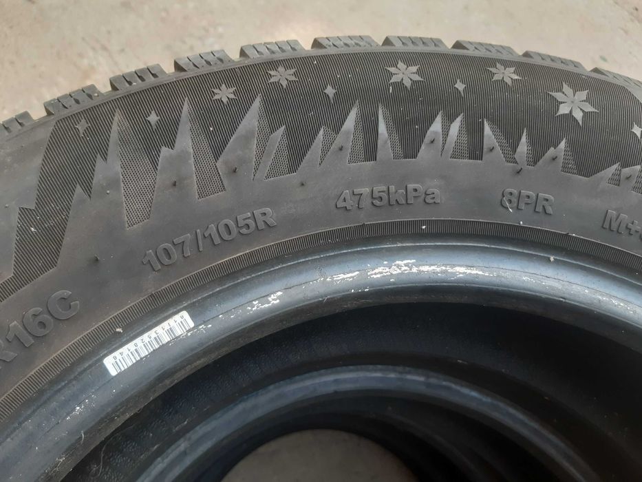 Бусови гуми NORDEX и MATADOR M+S 195/75 R16C грайфер 4-6мм 6 бр.