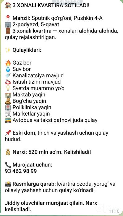 Kvadrira sotiladi
