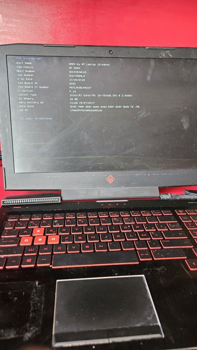 Laptop hp omen 15 c025cn  pentru componente