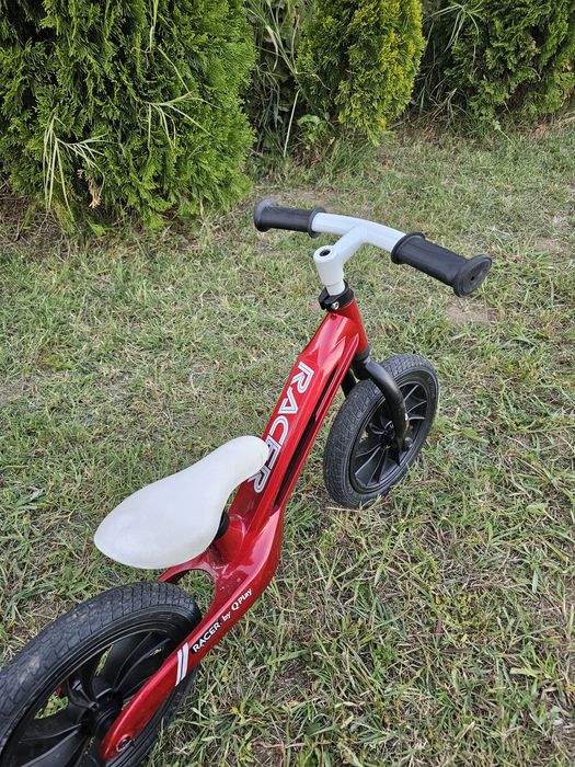 Bicicletă de echilibru copii QPlay Racer 12" – roșie