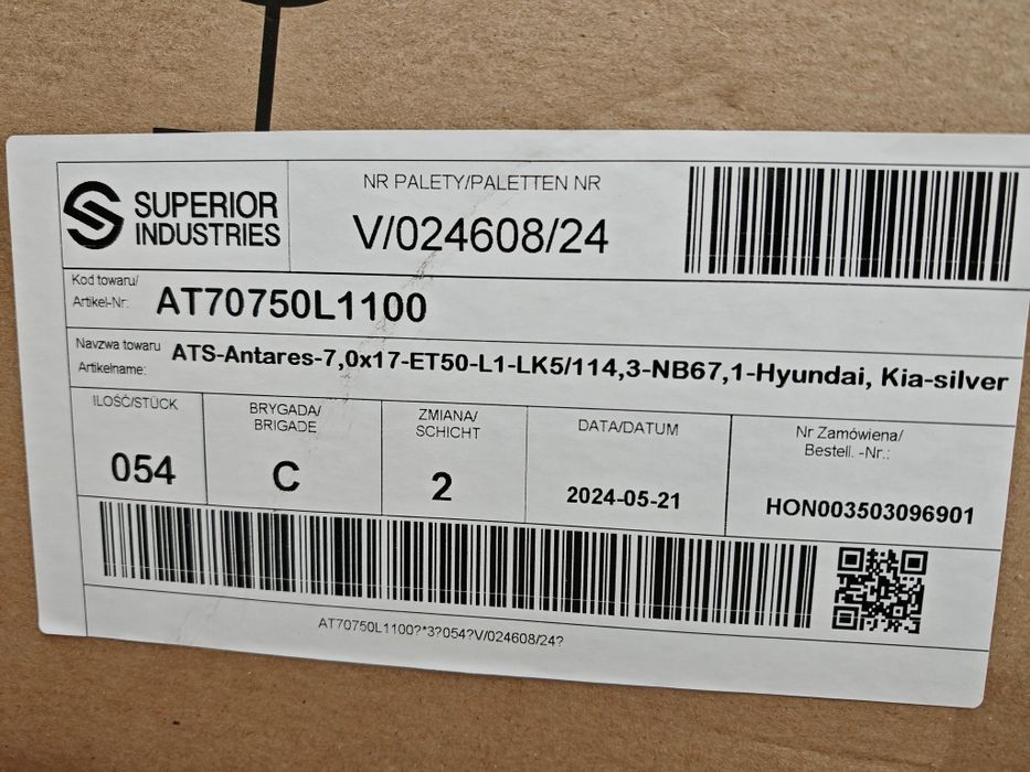 vand jante de aliaj pe 17 pentru hyundai,kia marca ATS