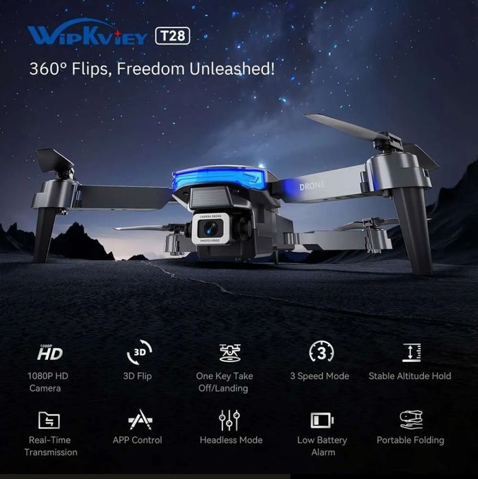 Drona WipKviey T28 Pro 1080 HD