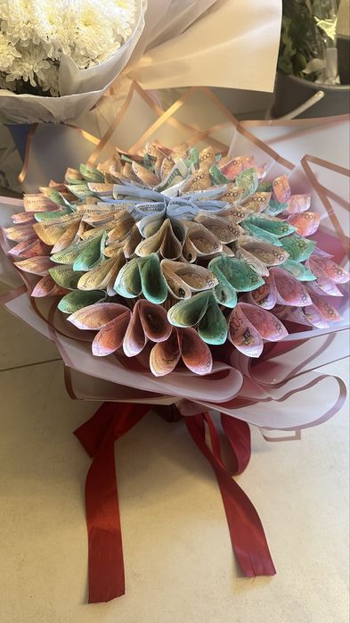 Денежный букет на 54000