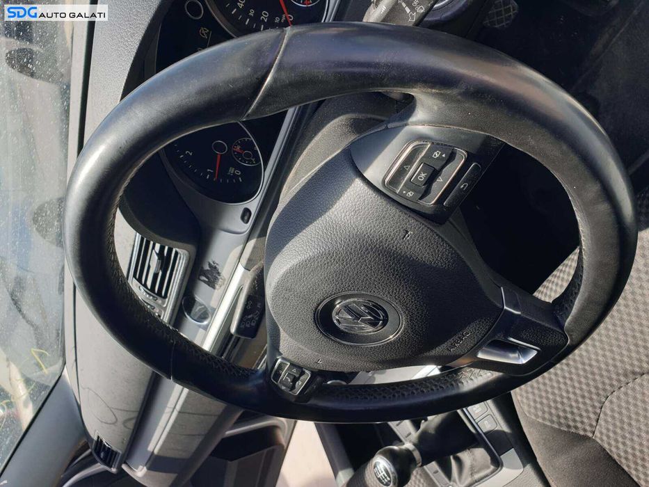 Volan 3 Spite din Piele cu Comenzi FARA Airbag Volkswagen Golf 6 Plus 2008 - 2013 [Q3029]