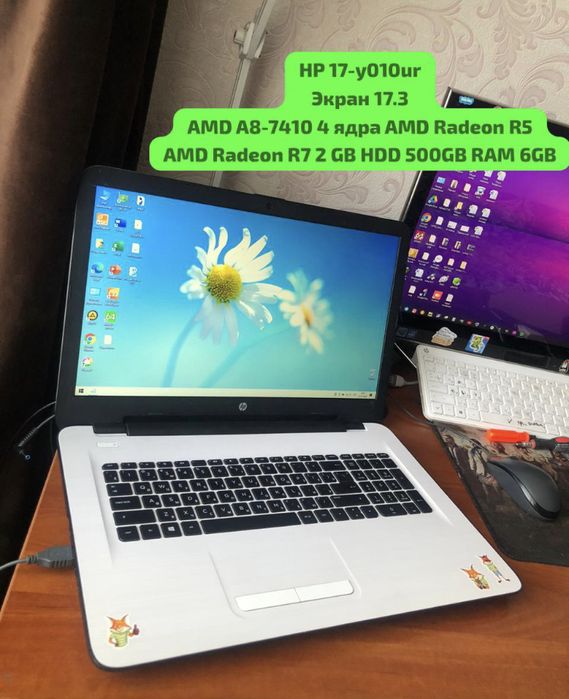 HP 17-y010ur AMD A8 4 Ядра
