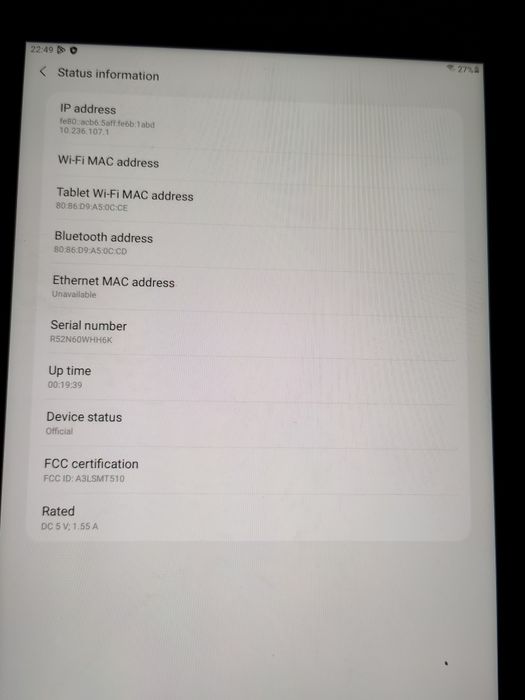 Samsung Tab A 10.1(2019)