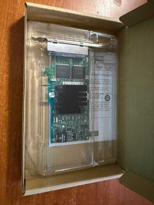 Оригинален Intel Ethernet I350-T4 4-Port 1Gb NIC - 4-ри портов адаптер