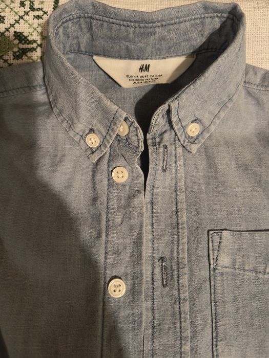 Cămașă din Denim, marca H&M, mărimea 104 cm