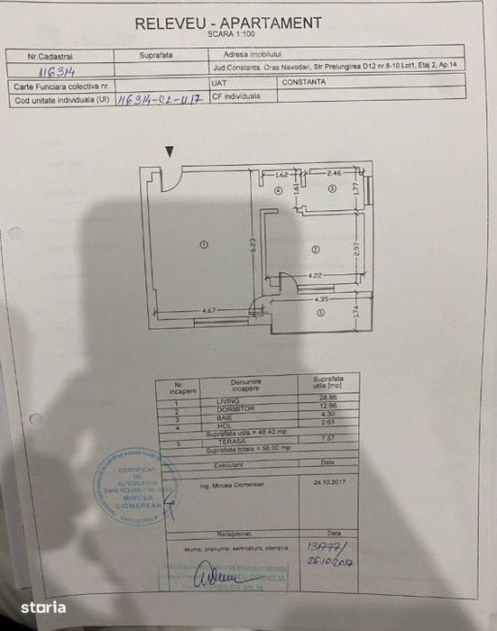 De Vanzare | Ap. 2 Camere | Astoria Residence | Mamaia-Sat |