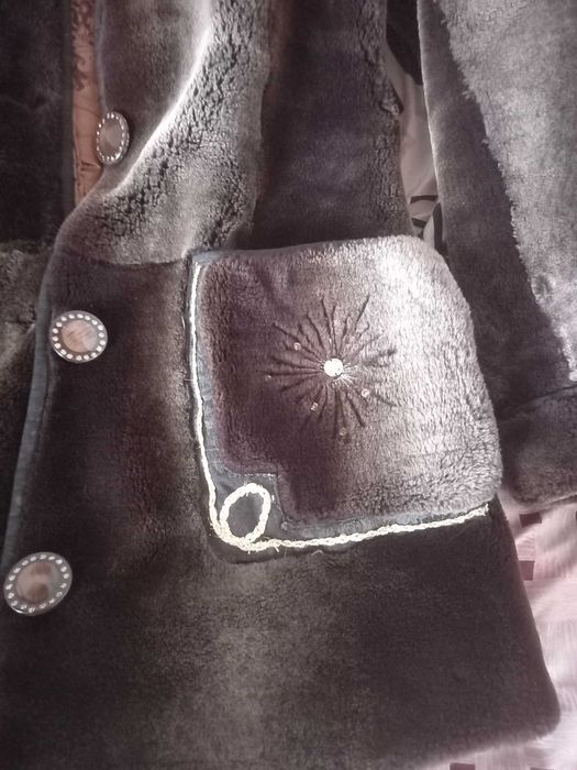 Шикарная мутоновая шуба