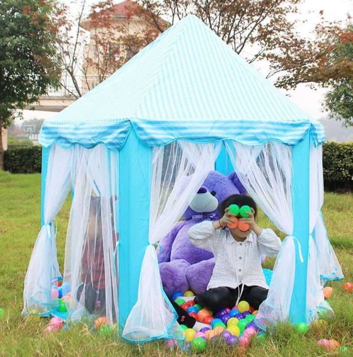 Детска Шатра палатка къщичка PALACE Розова 135 x 135x 140см