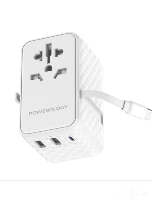 Travel adapter Powerology 45w-20w-75w