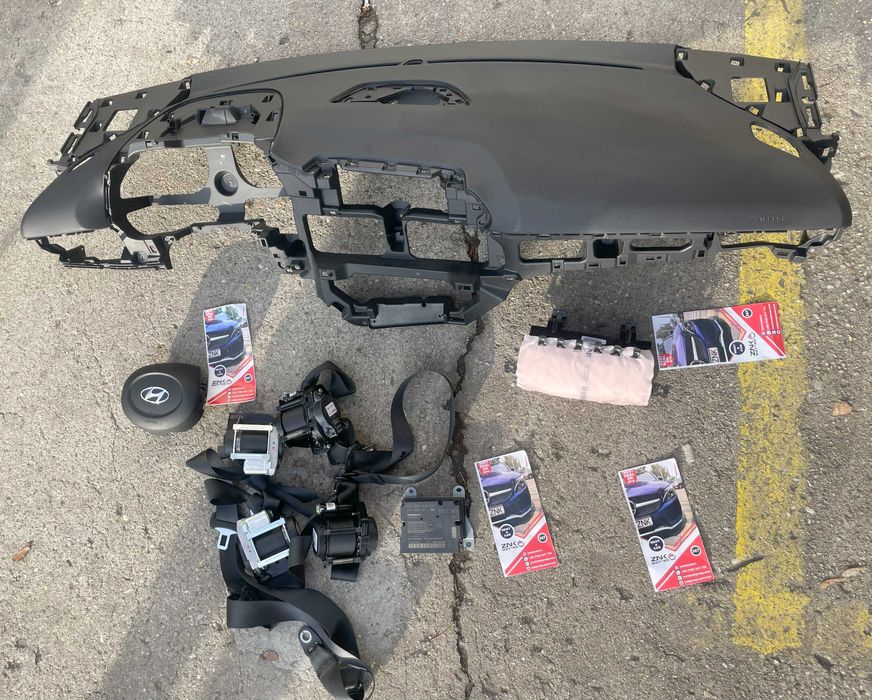 Hyundai Bayon kit airbag - plansa de bord - set centuri de siguranta
