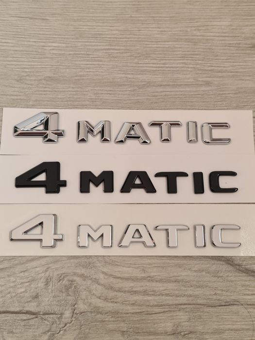 Emblema-Sigla-Logo-4-Matic-Mercedes-B-C-E-S-CLA-CLS-GLA-GLB-GLE-AMG