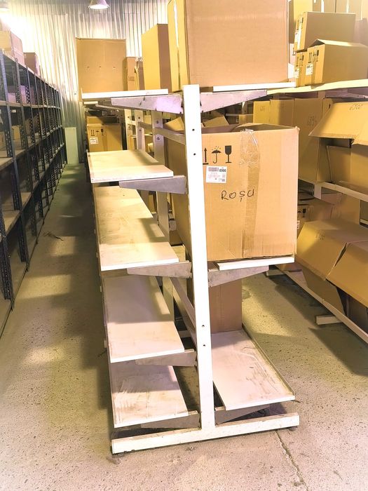Rafturi magazin tip gondola, modulabile, stare buna, 150 x 85 x 100 cm