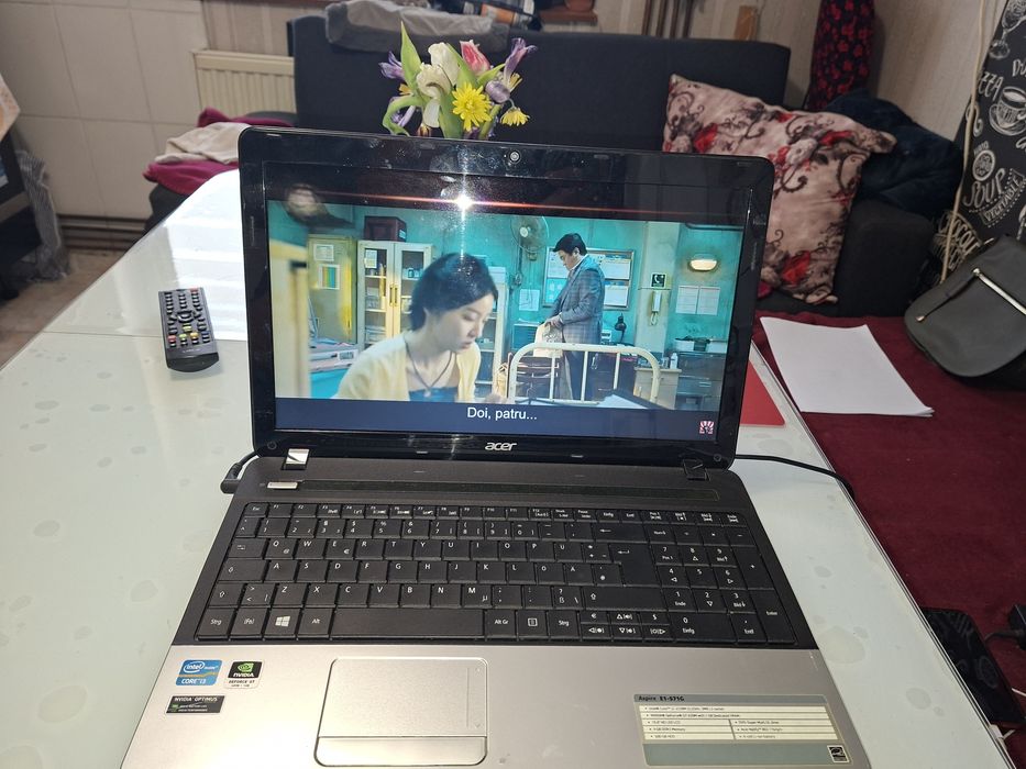 Acer Aspire cu video dedicat NVIDIA,  Intel i3, 8 gb ram, baterie ok