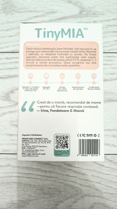 TinyMIA Baby/ Aspirator Nazal/ Muzică