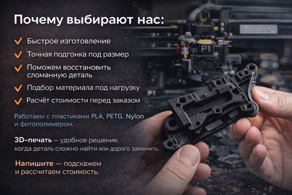 3D-печать деталей на заказ | Алматы