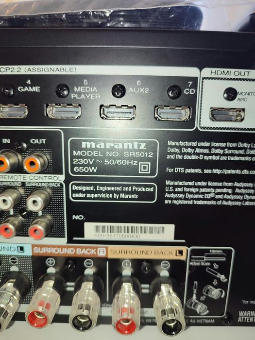 Marantz SR5012 AV receiver multicanal 7.2 Dolby atmos wifi bluetooth
