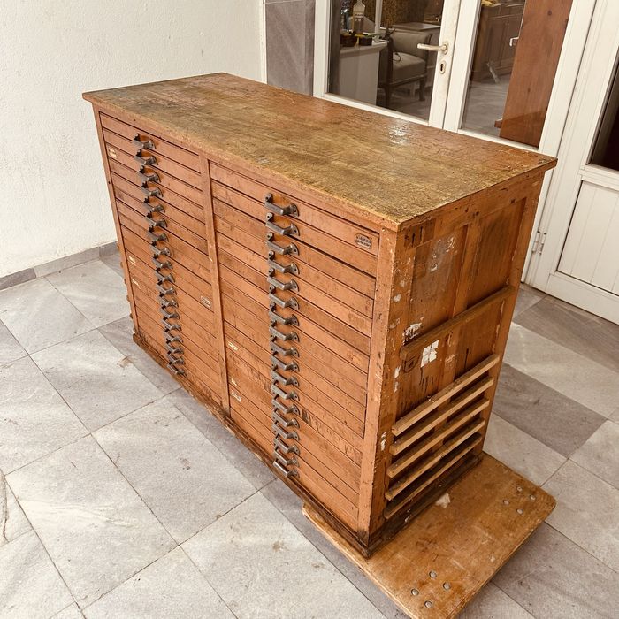 Оригинален италиански индустриален архивен шкаф