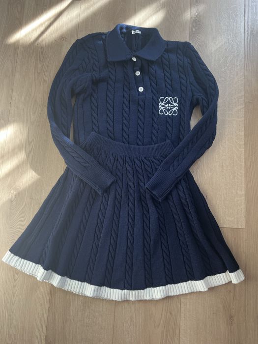 дамски комплект от плетиво