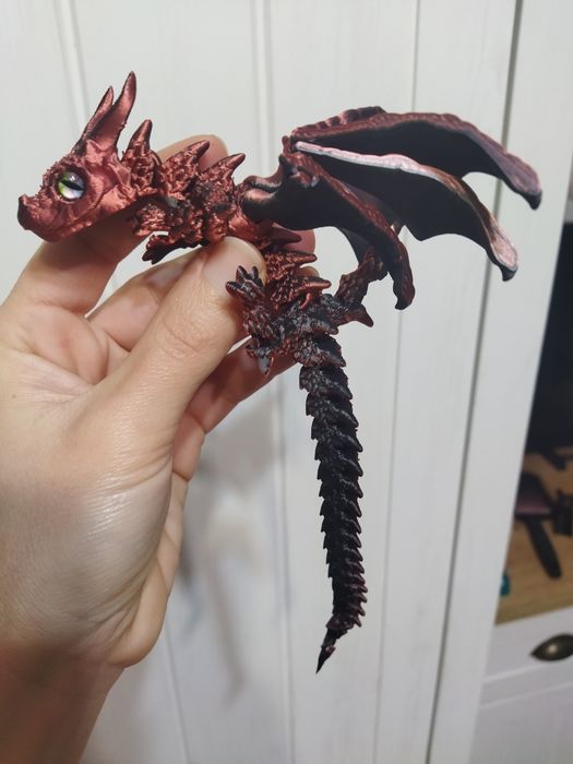 3D принтирано драконче с крила