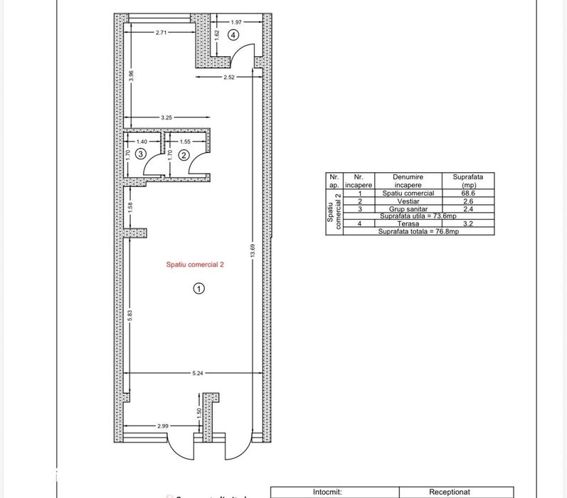 Spatiu Comercial De Inchiriat| Metrou Berceni| Apollo Residence| 77Mp