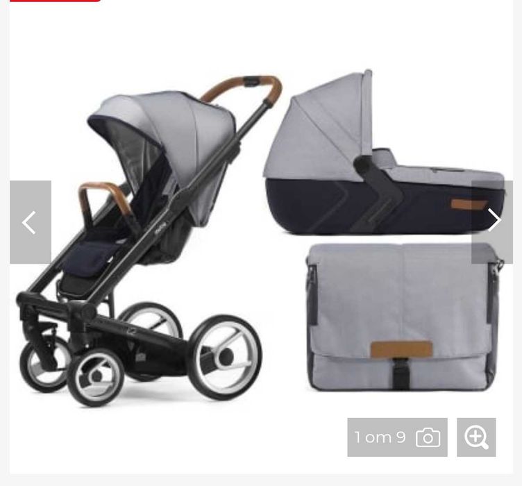 Бебешка количка Mutsy i2 комплект urban nomad White and Blue