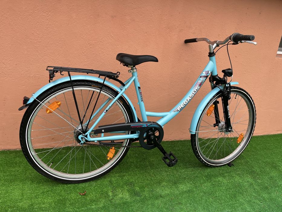 Като Нов Алуминиев Велисипед PEGASUS 26цола 7скорост Вътрешни